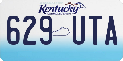 KY license plate 629UTA