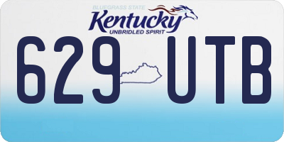 KY license plate 629UTB