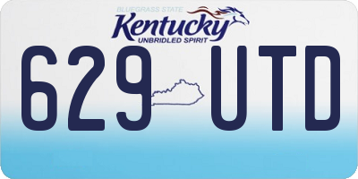 KY license plate 629UTD