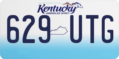 KY license plate 629UTG