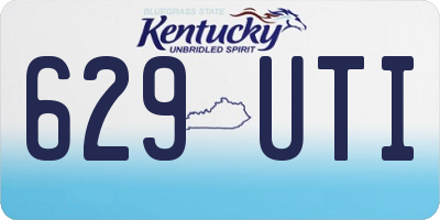 KY license plate 629UTI