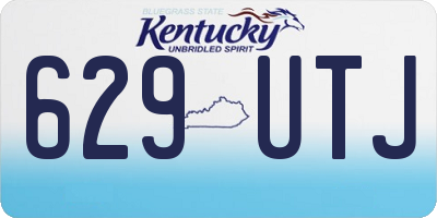 KY license plate 629UTJ