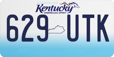 KY license plate 629UTK