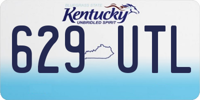 KY license plate 629UTL