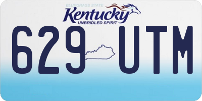 KY license plate 629UTM
