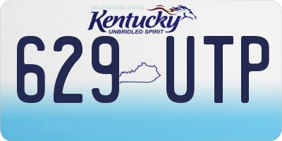 KY license plate 629UTP