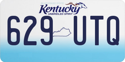 KY license plate 629UTQ