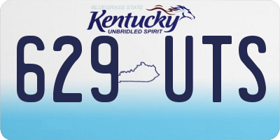 KY license plate 629UTS