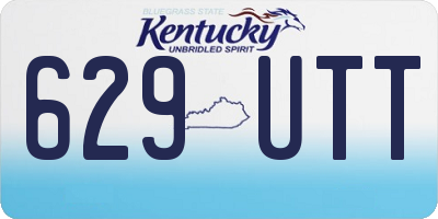 KY license plate 629UTT