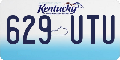 KY license plate 629UTU