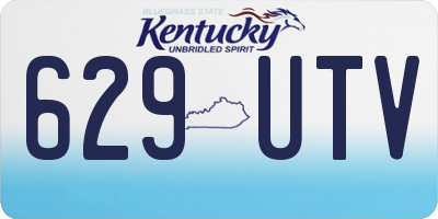 KY license plate 629UTV