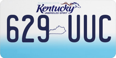 KY license plate 629UUC