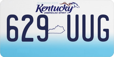 KY license plate 629UUG