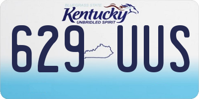 KY license plate 629UUS