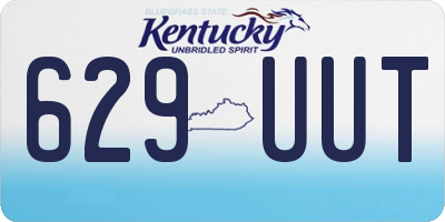 KY license plate 629UUT