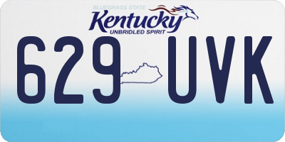 KY license plate 629UVK