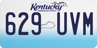 KY license plate 629UVM