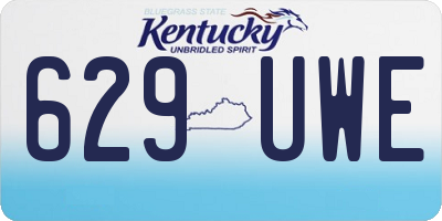 KY license plate 629UWE