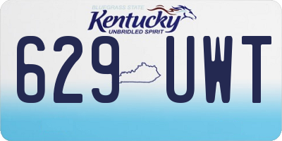 KY license plate 629UWT