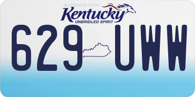 KY license plate 629UWW