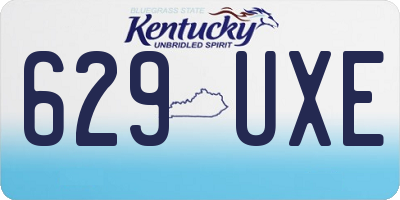 KY license plate 629UXE