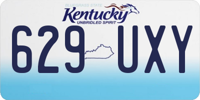 KY license plate 629UXY