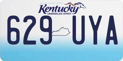 KY license plate 629UYA