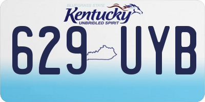 KY license plate 629UYB