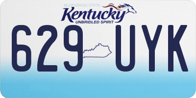KY license plate 629UYK