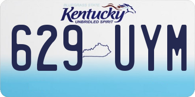 KY license plate 629UYM