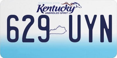 KY license plate 629UYN