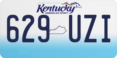 KY license plate 629UZI