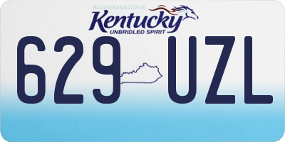 KY license plate 629UZL