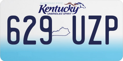 KY license plate 629UZP