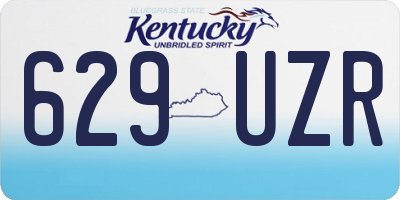 KY license plate 629UZR