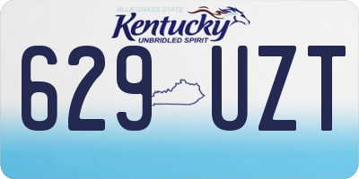 KY license plate 629UZT