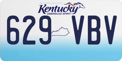 KY license plate 629VBV