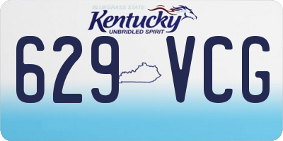 KY license plate 629VCG