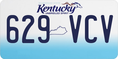 KY license plate 629VCV