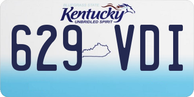 KY license plate 629VDI