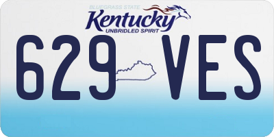 KY license plate 629VES