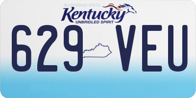 KY license plate 629VEU