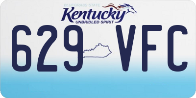 KY license plate 629VFC