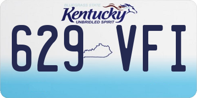 KY license plate 629VFI