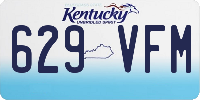 KY license plate 629VFM