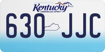 KY license plate 630JJC