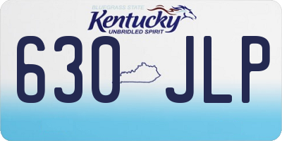 KY license plate 630JLP
