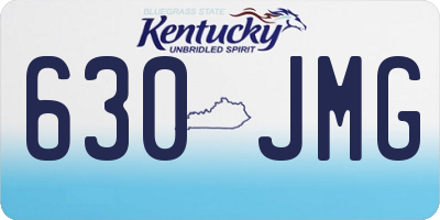 KY license plate 630JMG