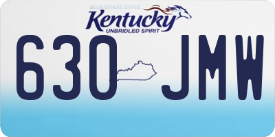 KY license plate 630JMW