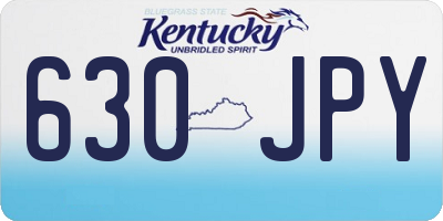 KY license plate 630JPY